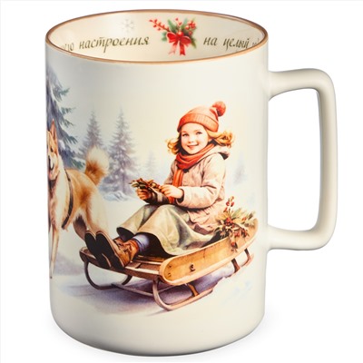 КРУЖКА LEFARD "ХОРОШЕГО НАСТРОЕНИЯ НА ЦЕЛЫЙ ГОД" 400МЛ