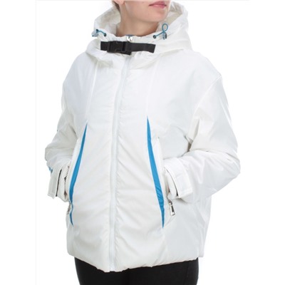 D004 WHITE Куртка демисезонная женская (100 гр. синтепон)