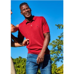 Short Sleeve Knitted Polo Shirt