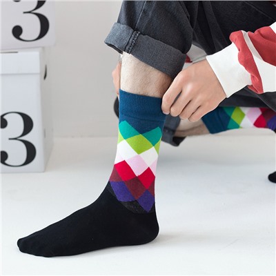 Tide, basketball men's demi-season knee socks, European style, mid-length, wholesale