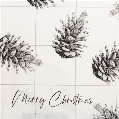 Дорожка на стол новогодняя "Этель" Merry Christmas 30х70 см, 100% хлопок, саржа 190 гр/м2
