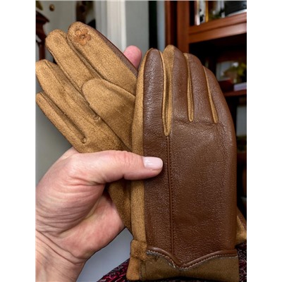 Перчатки комбинированные женские теплые с сенсором Арт 2023/4