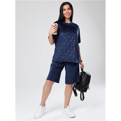 Костюм Чиэра жаккард синий ИвК