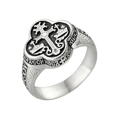 Кольцо выборочное чернение серебро 925*