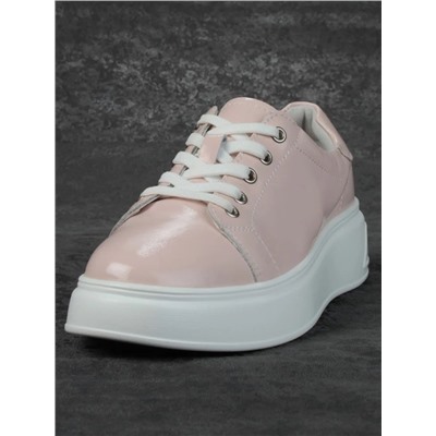 05-PDD215-5 LT. PINK Кроссовки женские (натуральная кожа)