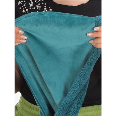 110 TURQUOISE Худи женское Тедди на флисе