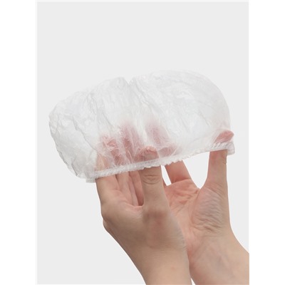 Шапочка для душа Доляна, прозрачная, полиэтилен