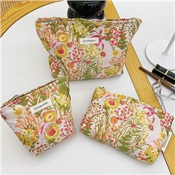 Brand capacious cosmetic bag, organizer bag, shoulder bag, small clutch bag with zipper