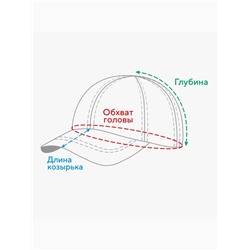 Кепка однотонная MINAKU, чёрная, размер 58, хлопок 100%