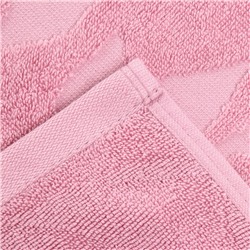 Полотенце махровое жаккардовое LoveLife Flowers 50х90 см, цвет розовый, 100% хл, 500 гр/м2