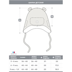 Шапка утепленная NIKASTYLE 11з15124 Светло-серый