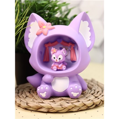 Ночник «Fox flower», purple (18 см), пластик