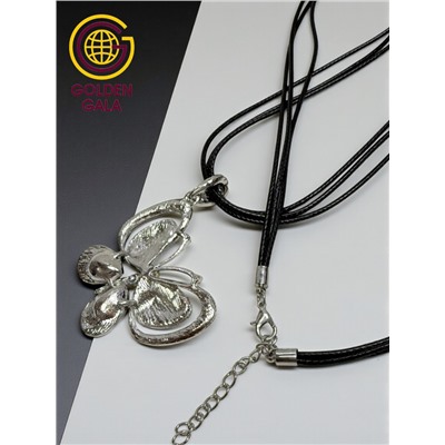 Кулон на кожаном шнурке "Женская грация" Арт КШ2130/20