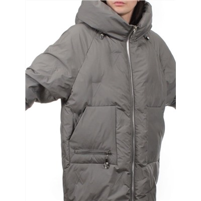 305 DARK GRAY Пальто зимнее стеганое женское (200 гр. холлофайбер)