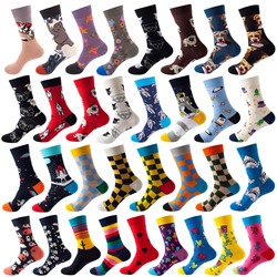 Tide, autumn trend socks, mid-length, European style, wholesale