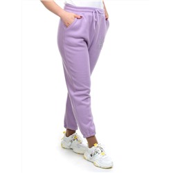 06 LILAC Брюки спортивные женские на флисе (100% хлопок) 7986