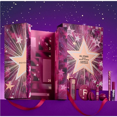 Revolution Beauty Makeup Адвент-календарь 2025 ALL STARS, 24 бьюти сюрприза