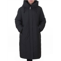 A615 GRAY/BLUE Пальто зимнее женское (верблюжья шерсть, 120 гр. холлофайбер)