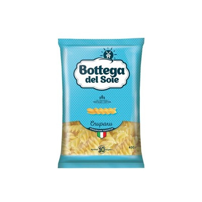 «Bottega del Sole», макаронные изделия «Спирали», 400 г