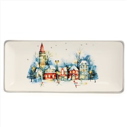 БЛЮДО СЕРВИРОВОЧНОЕ AGNESS "С НОВЫМ ГОДОМ!" 28*12*3 СМ