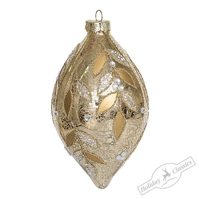 Капля "Фреска" шампань винтаж (стекло) 8х8х14 см