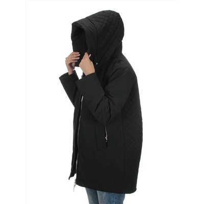 23-115 BLACK Куртка демисезонная женская (100 гр. синтепон)