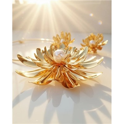 Комплект: колье-обруч и серьги