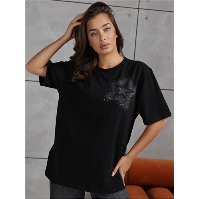 Футболка "Звезда" черный женская