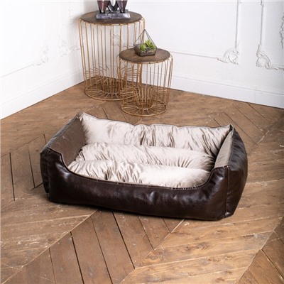 Лежак Ginger, 100х67х24 см, мебельная ткань, размер L, микс цветов
