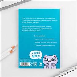 Блокнот для планирования финансов А6, 68 л «Денежный кот»