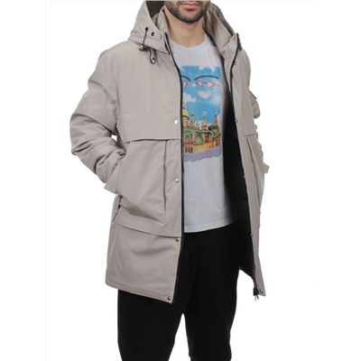 8896 BEIGE Куртка мужская зимняя облегченная (130 гр. холлофайбер)