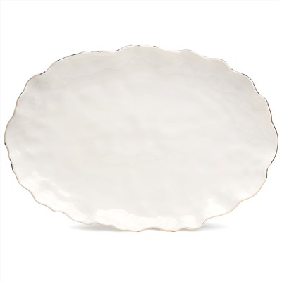 БЛЮДО ОВАЛЬНОЕ LEFARD "CHARM" 35,5*24*3 СМ (С ЗОЛОТОЙ ЛИНИЕЙ)