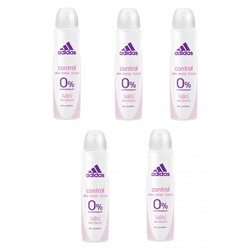 adidas Deospray Адидас Дезодорант Спрей Control Cool & Care  0% без солей алюминия, 150 мл, 5 штук