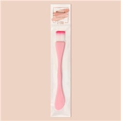 Кисть для масок, двусторонняя, с лопаткой, 15.5 (±1) см, МИКС