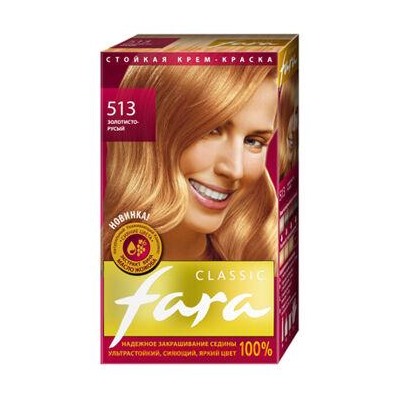 РК Fara Classic Краска для волос тон 513 золотисто-русый