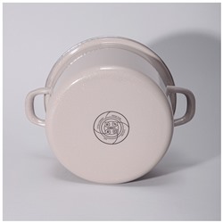 КАСТРЮЛЯ AGNESS ЭМАЛИРОВАННАЯ С ЭМАЛ.КРЫШКОЙ СЕРИЯ "CHARM" 3,5 Л, 22*12,5 СМ