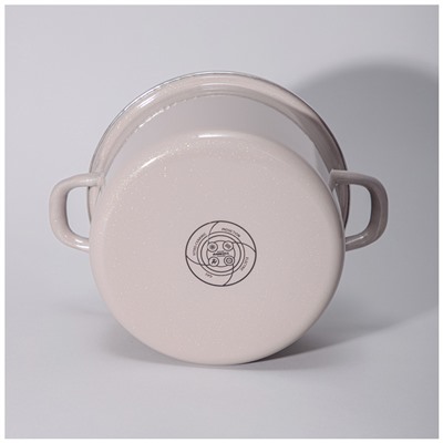 КАСТРЮЛЯ AGNESS ЭМАЛИРОВАННАЯ С ЭМАЛ.КРЫШКОЙ СЕРИЯ "CHARM" 3,5 Л, 22*12,5 СМ