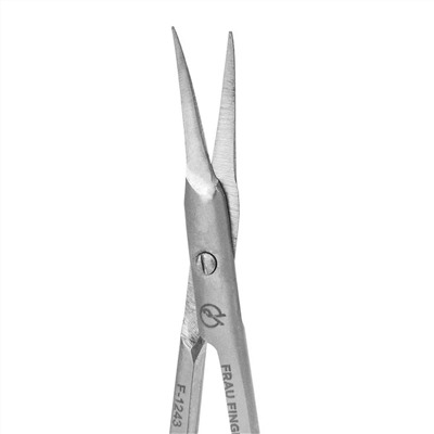 Frau Finger Ножницы маникюрные для кутикулы изогнутые / Classic FS-1243DP, матовые, ручная заточка, 10 см