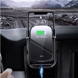 Автомобильный держатель Baseus Rock-Solid Vehicle Mounted Holder Wireless Charger черный