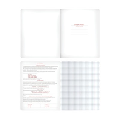 Тетрадь предметная 48л. Greenwich Line "Color theory" - Информатика, пантонная печать, матовая ламинация, выборочный УФ-лак, 70г/м2