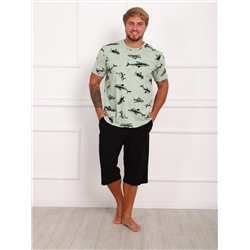 Пижама мужская Рипстер / зеленый