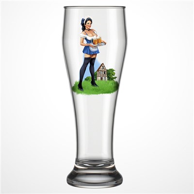 Бокал пивной 500 мл "Pin-up beer" Подарочный 303-Д
