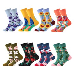 Haichin Tide, men's demi-season trend socks, mid-length, European style, wholesale