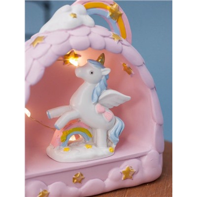 Ночник "Rainbow unicorn", purple (9,5 см), пластик