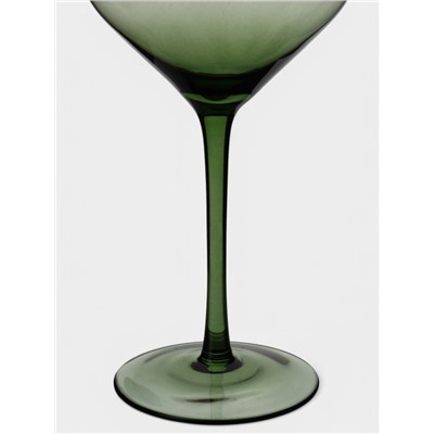 Бокал для вина Magistro «Иллюзия», 540 мл, 10×24 см, стекло, зелёный
