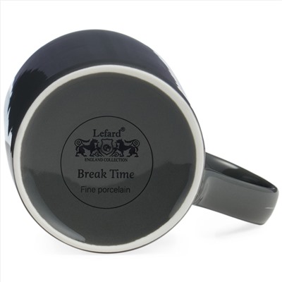 КРУЖКА LEFARD "BREAK TIME" 300 МЛ ТЕМНО-СЕРАЯ  (КОР=36ШТ.)