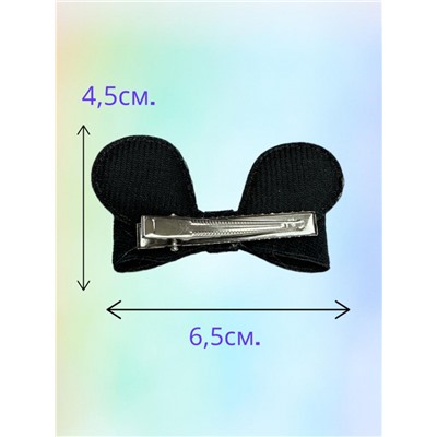 Зажим-уточка для волос детский "Мышка" 2 шт УТ3 тип 2