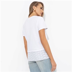 Футболка комбинированная, Романтика с перчинкой