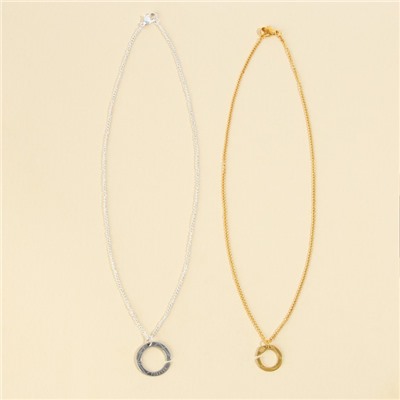 Кулоны неразлучники «Вместе», 2 шт, длина 40 см