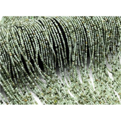 Бусины из хризоберилла (кошачий глаз) шарик 2мм, 39см, 205 бусин